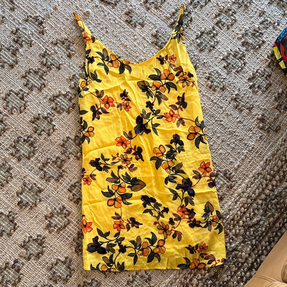 Urban Outfitters Yellow Floral Dress